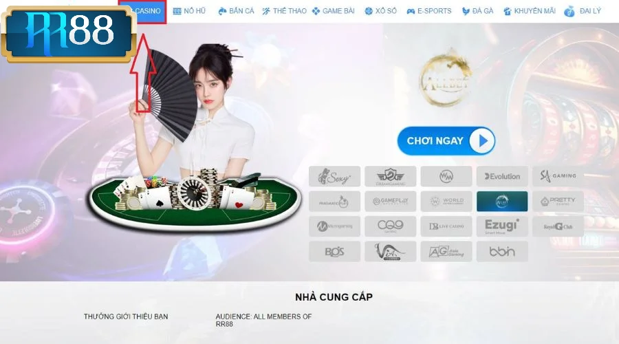 Quá trình tham gia cá cược tại sảnh Live Casino RR88 đơn giản, dễ thực hiện